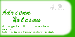 adrienn molcsan business card